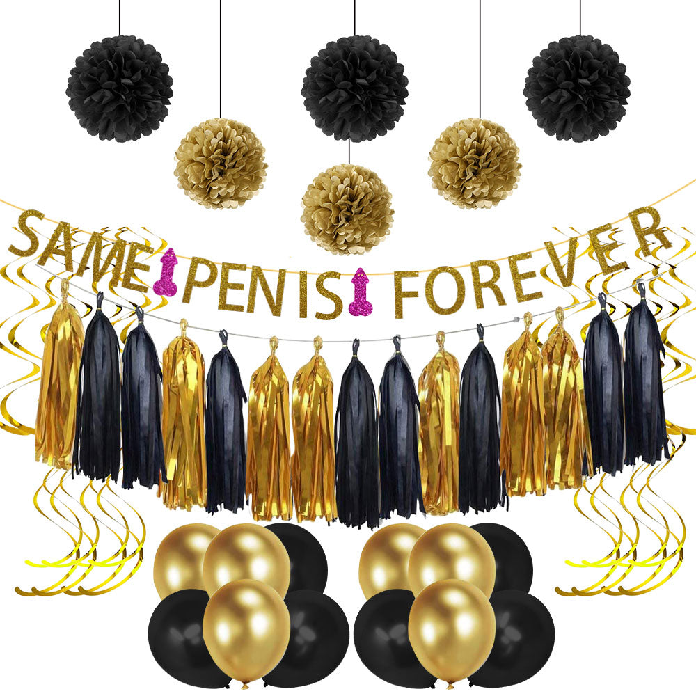 Same Penis Forever Party Decoration Kit