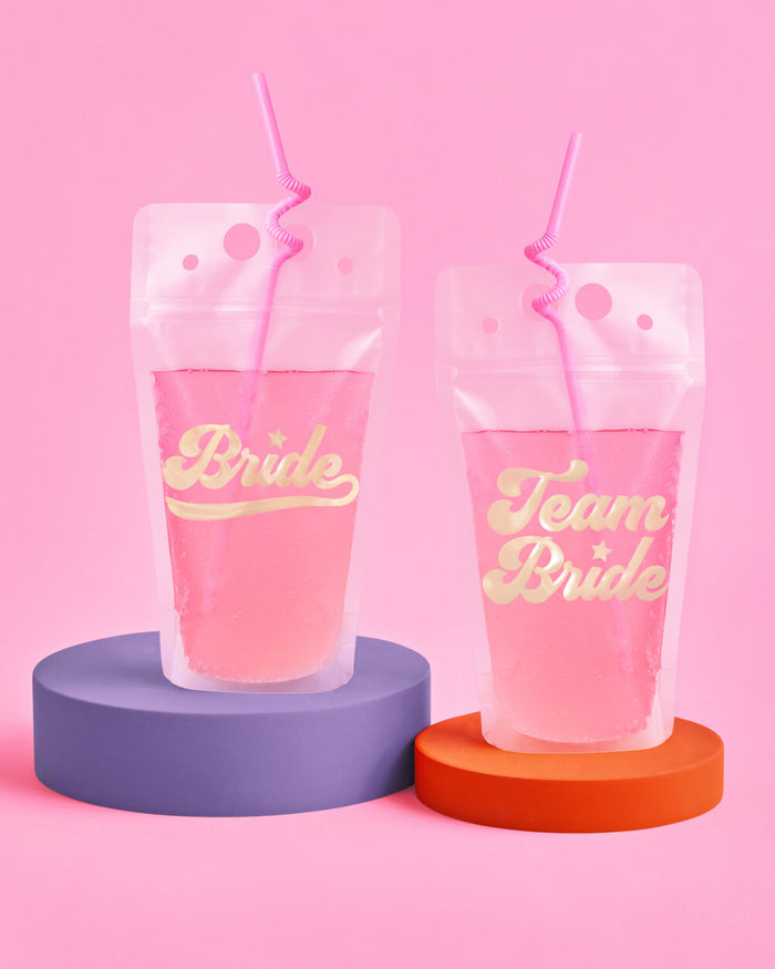 Team Bride Sipper Pouches