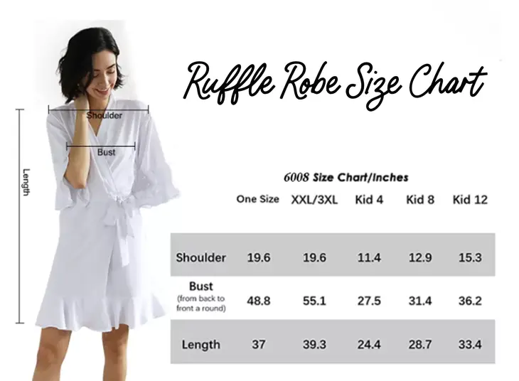 Ruffle Sleeve Silk Robe