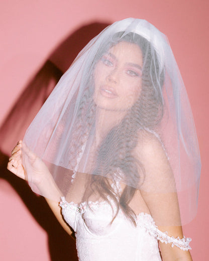 Bridal Headband with removable veil