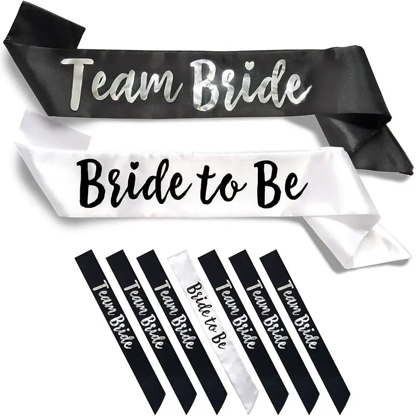 7 pc Team Bride Sash Kit