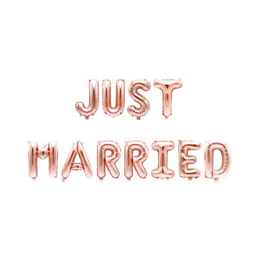 The Perfect Addition to Your Wedding Decor: "Just Married" Letter Balloons